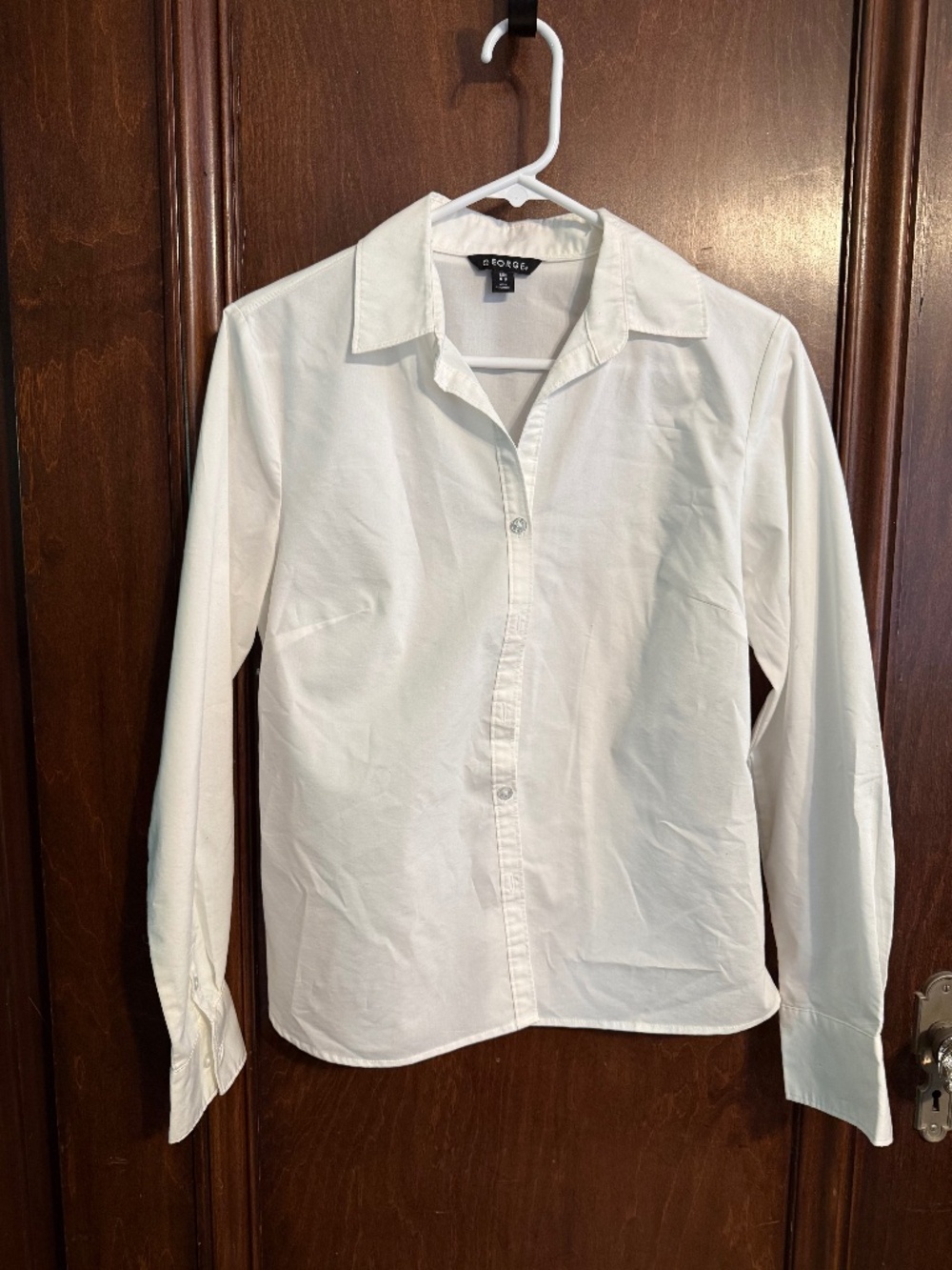 Classic white collar button down